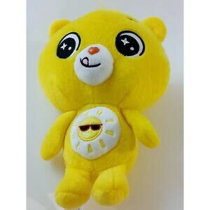 Care Bear Cub Unlock The Fun Funshine Sunshine Yellow Plush 8in soft 2004